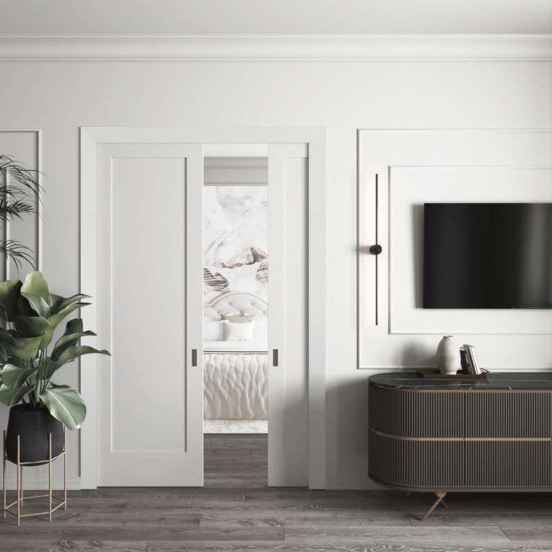 RESO RMC 351 5/8in.D x 2 1/2in. W x 85in. L Primed Finished 4-Sides Finger-Joined Pine Door Window Molding 1-Piece - Image 2